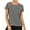 Gray, variant on YouLoveIt Women's Workout Top Athletic Shirts Sport Activewear Tee Quick Dry Slim Fit Sports Yoga T-Shirts Performance T-Shirt Crewneck Tees T Shirts