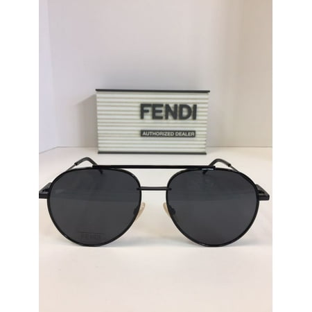 - Fendi FF 0222/S 807IR Black Plastic Sunglasses 56mm OUP