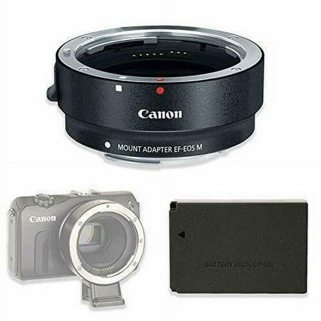 Image of Canon EF-M Lens Adapter Kit for Canon EF/EF-S Lenses with Replacement Battery