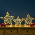 thumbnail image 4 of Northlight LED Lighted Stars Outdoor Christmas Decorations - 14" - Gold - Set of 3, 4 of 7