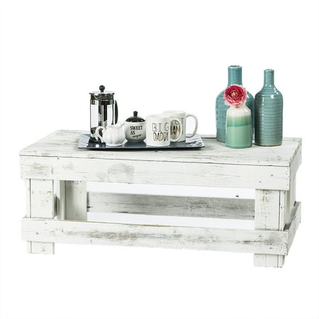 White Distressed Coffee Table By Del Hutson Designs White Distressed Coffee Table By Del Hutson Designs