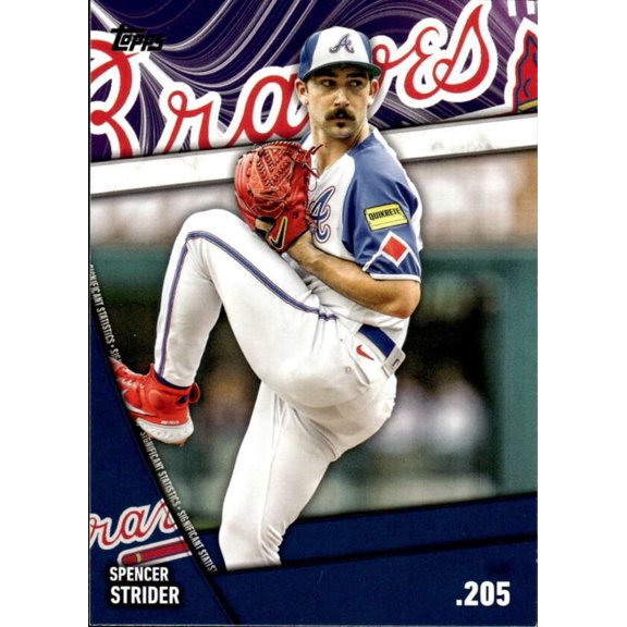 2024 Topps Spencer Strider #SS-1 Atlanta Braves NM-MT Baseball Card Atlanta Braves MLB Baseball Trading Card