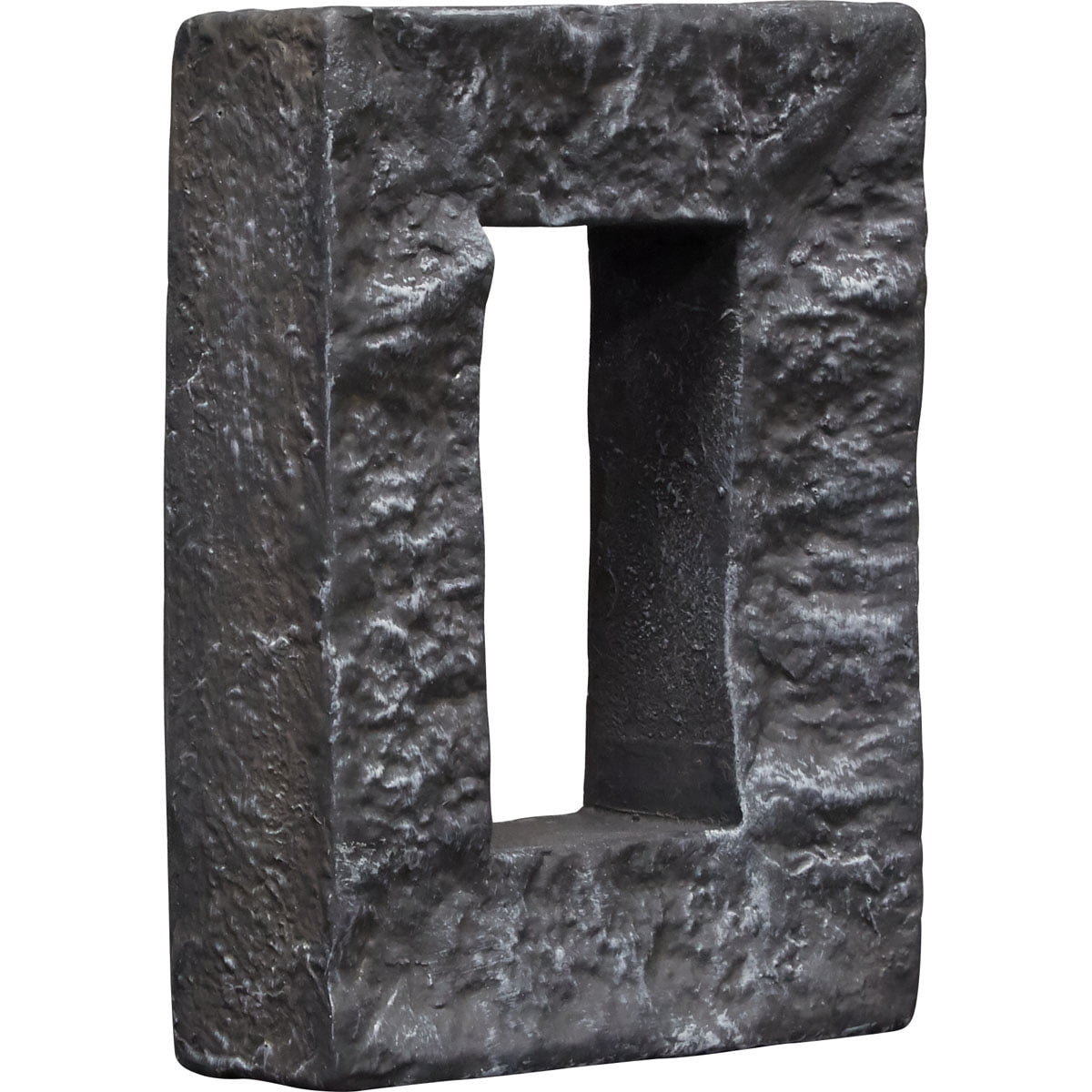 Ekena Millwork 4"W x 3"D x 7 7/8"H Universal Electrical Cover for StoneWall Faux Stone Siding Panels, Slate Gray
