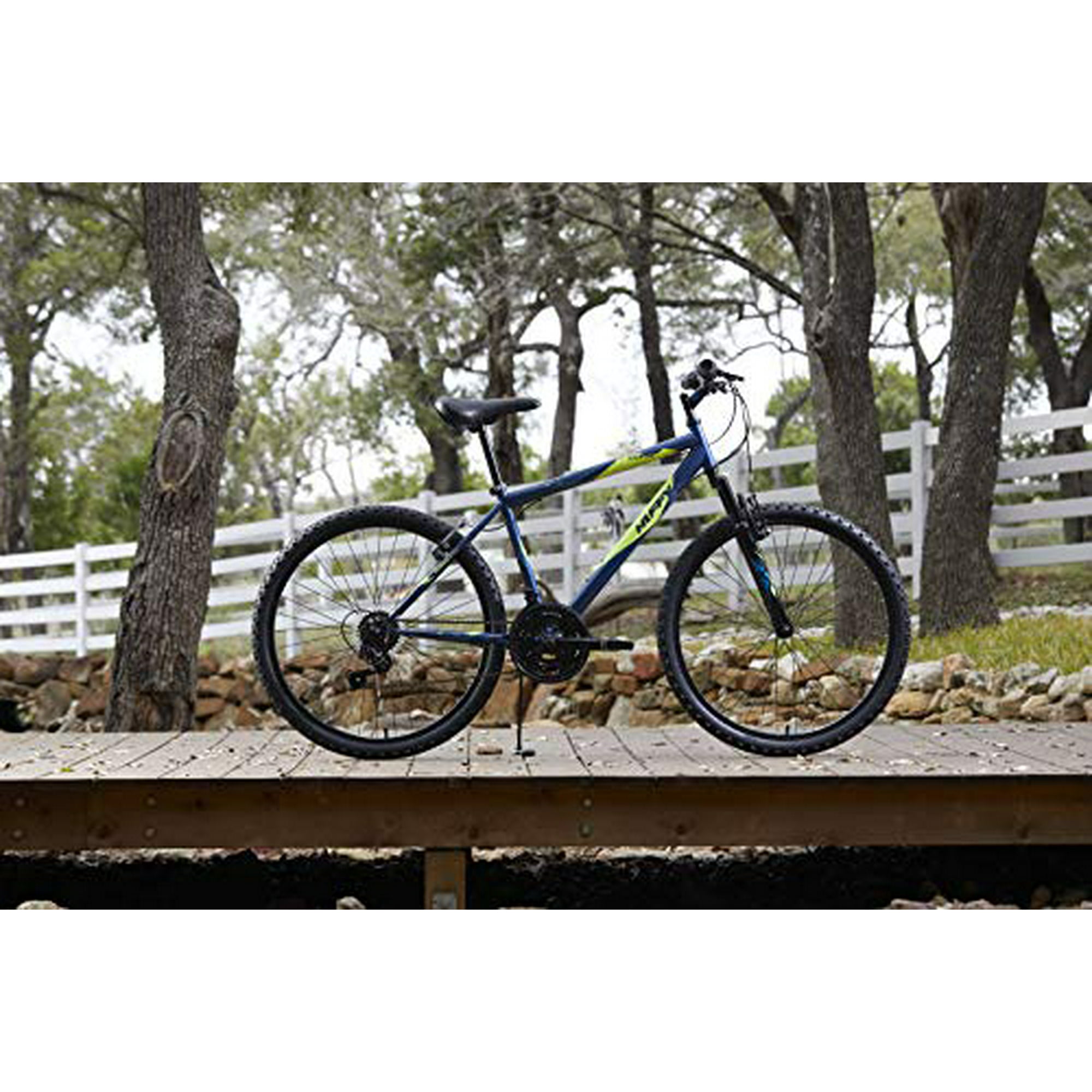 Huffy Hardtail Mountain Bike Stone Mountain 26 inch 21 Speed Lightweight Dark Blue Walmart