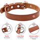 thumbnail image 3 of Collar para perro: Collar de piel de vaca auténtica para perros pequeños y medianos,, 3 of 5