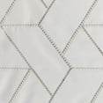 thumbnail image 3 of Violet Linen Swiss Modern Geometric Pattern, Polyester Embroidered, White, 60 Inch by 84 Inch, Seats 6 to 8 people, Rectangular Tablecloths, 3 of 8