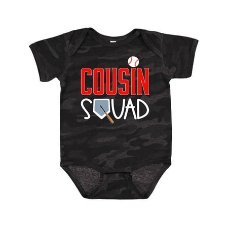

Inktastic Cousin Squad Baseball and Bat Gift Baby Boy or Baby Girl Bodysuit