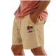 thumbnail image 1 of Pantalones Cortos para Hombre Cintura Elástica con Bolsillos Color Sólido Casual Cordón Suelto Pantalones Cortos de Ejercicio, 1 of 4