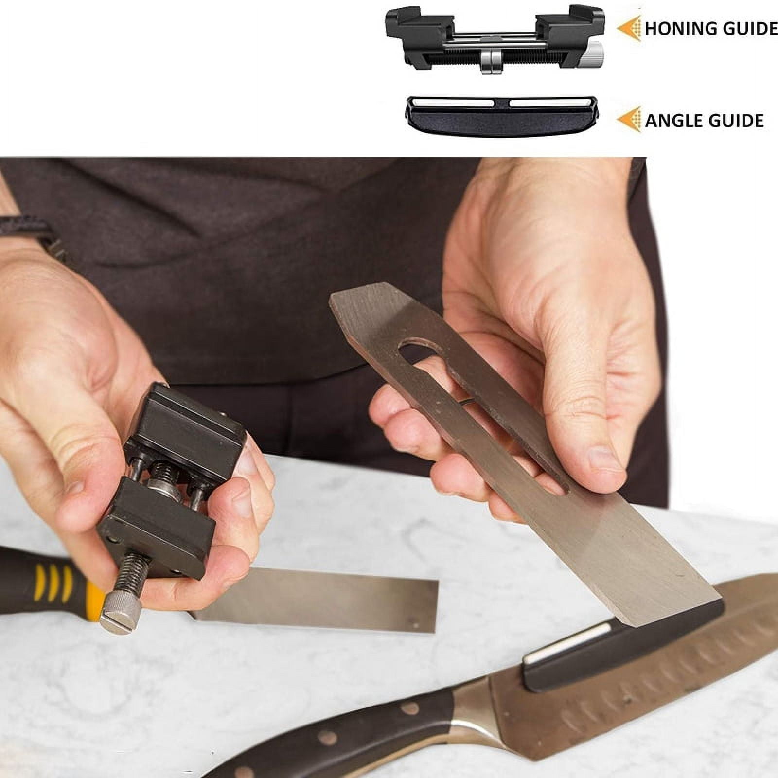 Chisel Honing Angle Guide Carbon Steel Sharpener Knife Sharpener Blade for  Wood Chisel Projection Sharpener Jig Roller Whetstone