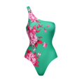 thumbnail image 4 of Maillot de Bain une Pièce pour Femmes avec Jupe de Plage Paréo Imprimé Floral Rétro Ensemble Bikini Deux Pièces, 4 of 5