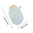 thumbnail image 3 of Beauty Exfoliating Glove Mitt Body Scrub for Bath Shower Spa Hand Exfoliator Gloves, Dead Skin Cell Remover, Deep Exfoliation Scrubber, White, 3 of 6