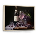 thumbnail image 2 of Designart "Lustrous Lambrusco" Wine Floater Framed Canvas Prints, 2 of 5