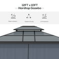 thumbnail image 3 of Outsunny 10' x 12' Hardtop Canopy Gazebo, Durability, 3 of 9