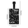 thumbnail image 4 of Luggage Tags for Suitcases, Travel The World Leather Bag Luggage Tags ID Label Tags Privacy Protection Travel Bag Labels, 4 of 6
