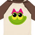 thumbnail image 4 of Inktastic Frog Face girl Girls Long Sleeve Baby Bodysuit, 4 of 5