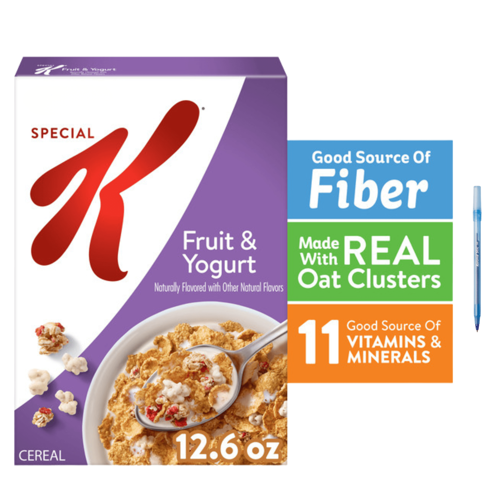 Special K Cereal Fruit & Yogurt Good Source of Fiber, Vitamins and Minerals, 12.6 oz