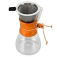thumbnail image 3 of Bestcool Pour Coffee Maker 550ml Pour Over Coffee Dripper Bamboo Classic Heat Resistant Glass Coffee Maker for Home Office Coffee Shop, 3 of 8