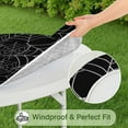 thumbnail image 5 of Halloween Spider Webs Round Fitted Tablecloth with Elastic Edge,Dining Table Cover Waterproof,Outdoor Round Tablecloth for Camping,Dining,Indoor and Outdoor, 5 of 7