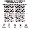 thumbnail image 2 of Cow Pattern with Pink Bows Blackout Kids Curtains,Childrens Insulated Curtains Set Of 2,Bedroom Essentials,Toddler Room Decor 52x84in(132x213cm), 2 of 4