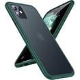 thumbnail image 1 of AmPm Shockproof Designed for iPhone 11 Case, [8FT Military Grade Drop Protection] Translucent Hard Back with Silicone Bumper, Slim Phone Protective Case iPhone 11 6.1'', Frost Black, 1 of 7