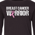 thumbnail image 4 of Inktastic Breast Cancer Warrior Long Sleeve Youth T-Shirt, 4 of 5