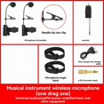 thumbnail image 4 of Wireless Saxophone Microphone System, Clip on Instrument Microphone for Saxophones 2 Microphone, 4 of 10