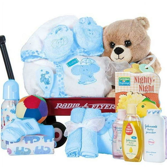 Giftbasket.com Terrycloth Baby Wagon, Multicolor