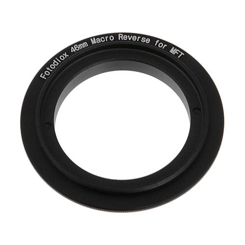 Fotodiox 46mm Filter Thread Macro Reverse Mount Adapter Ring for MFT Micro 4/3 Four Third Cameras