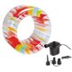 thumbnail image 5 of Flotador inflable para piscina de verano con bomba de aire y rueda de agua M, 5 of 9