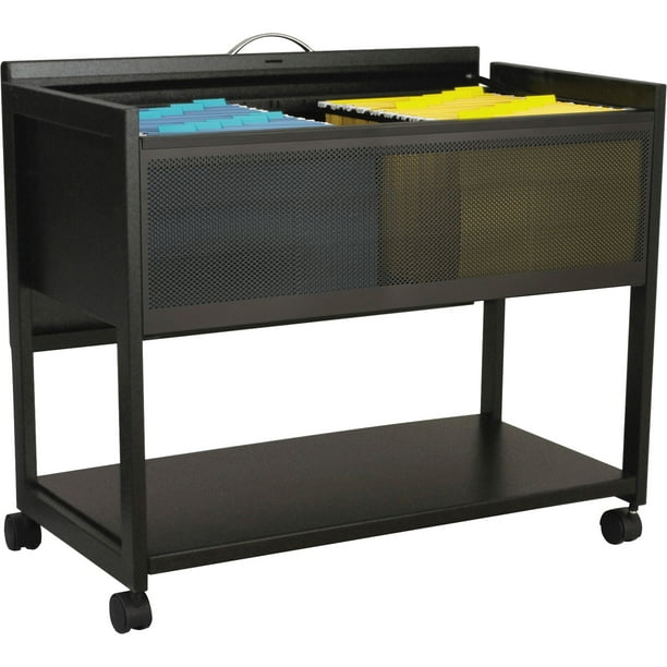 Safco Filing Cart Lockable , Black