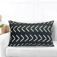 thumbnail image 6 of Decorative Throw Pillow Covers Set of 4 Black White Pillow Covers 12x20 inch Throw Pillow Cases Linen Square Pillow Case,Farmhouse Outdoor Geometric Pillow Covers for Couch Sofa Living Room, 6 of 6