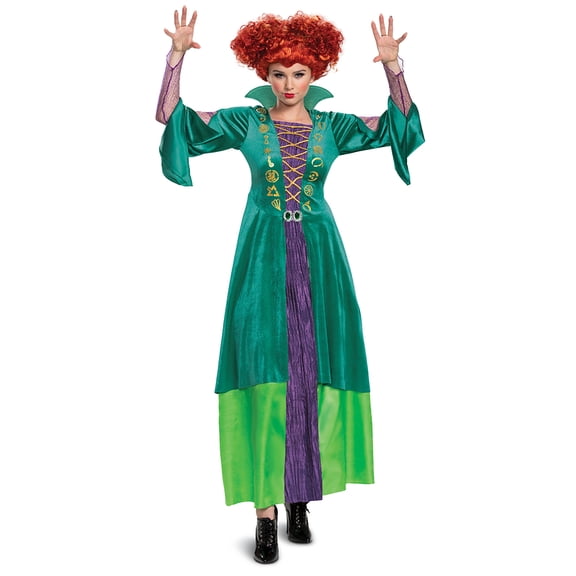 Womens Size Large (12-14) Wini Sanderson Deluxe Adult Costume Disney Hocus Pocus, Disguise