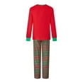 thumbnail image 5 of Fiomva Christmas Pajamas for Family Pjs Matching Set Long Sleeve T-Shirts and Pants Holiday Nightgowns with Merry Christmas, 5 of 10