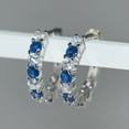 thumbnail image 2 of ZPAQI Exquisite Hoop Earring 1 Pair Fashion Zircon Women's Earrings Versatile Earrings, 2 of 6