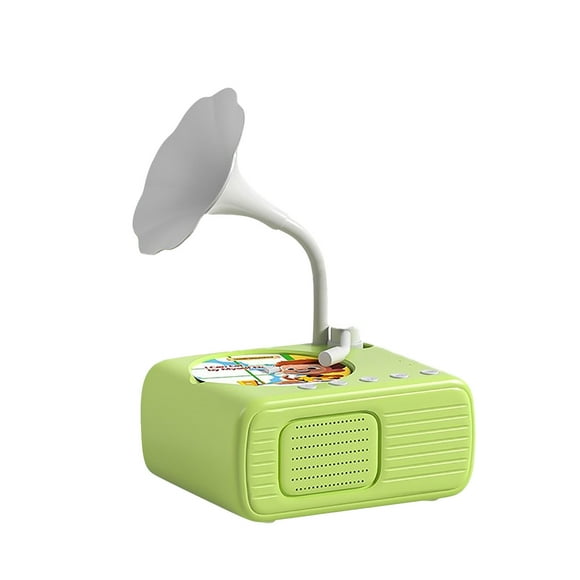 Iumwxz Phonographe Bluetooth pour Enfants Casse-Tête d'Éveil Lecteur de Cartes Sonores Machine d'Apprentissage Musical Jouet Interactif Parent-Enfant Cadeau 1 Ensemble Vert