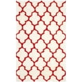 thumbnail image 4 of SAFAVIEH Barcelona Shag Mira Geometric Area Rug, Ivory/Rust, 3' x 5', 4 of 8
