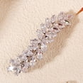 thumbnail image 6 of MIALLO Silver Cubic Zirconia Leaf Hair Barrette, Sparkling Crystal Bridal Hair Clip, Hypoallergenic Spring Hair Accessories for Women & Wedding, 6 of 8