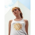 thumbnail image 2 of Gold Sunflower Mandala Tank Women -Image by Shutterstock, Female XX-Large, 2 of 4