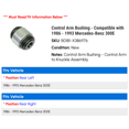 thumbnail image 2 of Control Arm Bushing - Compatible with 1986 - 1993 Mercedes-Benz 300E 1987 1988 1989 1990 1991 1992, 2 of 2