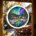 thumbnail image 5 of Acrylic Puzzles Suncatcher Window Hanging, Natural Scenery & Emerald Flame Hummingbird Pattern Jigsaw Sun Catchers Garden Decoration Home Decor 83 Pieces 7.4 Inch, 5 of 8