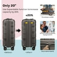 thumbnail image 3 of Joyway -5-Piece Luggage Set PP Hardshell Spinner Suitcase with TSA Lock - (Expandable Carry-On 20 Inch) (24 Inch 28 Inch) for School, Travel, Weekend, 3 of 7
