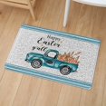 thumbnail image 4 of asddcavvf Welcome Easter Rabbits Elegant Decorative Doormat, Seasonal Spring Easter Farmhous Holiday Low-Profile Floor Mat Mat For Indoor Outdoor Tassel Blanket Throw Z Blanket, 4 of 9