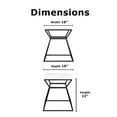 thumbnail image 2 of Adore Decor Audrey Tall Black Marble Side Table, 2 of 7