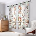 thumbnail image 6 of Cute Dogs and Claws Blackout Curtains Thermal Insulation 63 inch Grommet for Bedroom Living Room Bathroom Kitchen Windows 2 Pack, 6 of 6