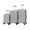 Silver, variant on TUCCI ITALY Marvello 3-Piece Unisex Adult Hardside Spinner Luggage Set 20/24/28" - Black