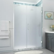 Aston Sdr965fruw-543080 Belmore Xl 80" High X 54" Wide Hinged Frameless Shower Door -
