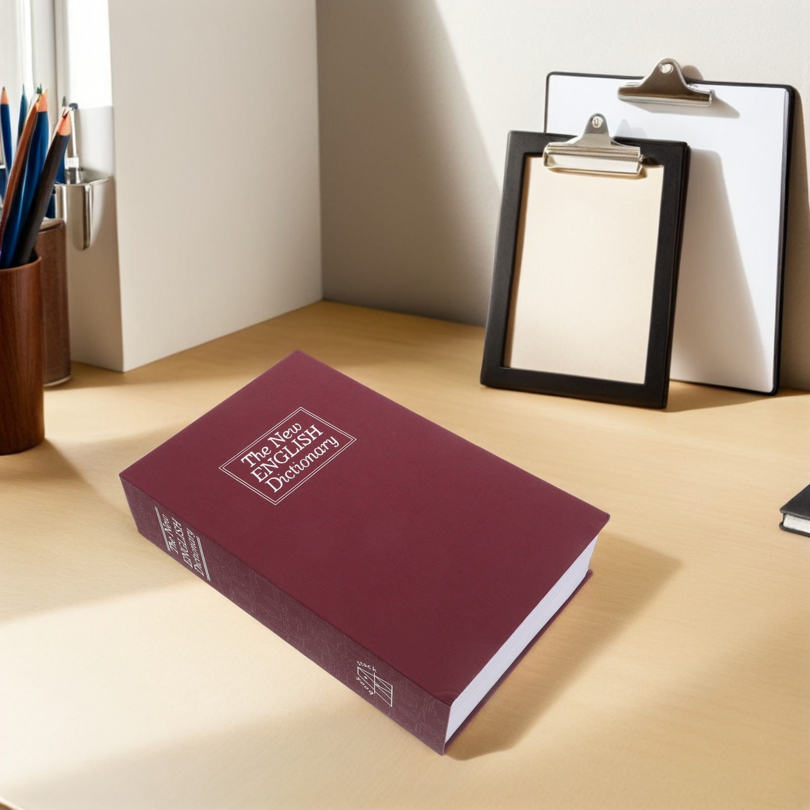 COOPHYA Compact Safe Box for Cash with Lockable Book for Home and Office