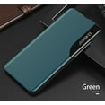 thumbnail image 2 of Luxury Flip Case for Samsung Galaxy A73 5G, Premium PU Leather Smart Sleep/Wake Up Function Smart View Window Business Phone Case for Samsung Galaxy A73 5G BX Green, 2 of 7