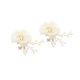 thumbnail image 1 of Sonducket Paquete de 2 horquillas de flores falsas para novia para mujer, horquilla para niña, tocado para boda, ceremonia, banquete, joyería, accesorio Accesorio para el cabello Sonducket AP011353-00, 1 of 6