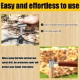 thumbnail image 5 of Hand Auger Wood Drill Portable Manual Auger Drill 10inch Scotch Eye Hand Wood Auger Drill Bit Manual Hole Maker Professional Outdoor Survival Gear for Camping Hiking, 5 of 10